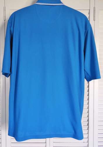 Reebok Rbk Men's S/S Casual Polo Size L Blue White Shirt REEBOK EUC Mens Clothing Deals